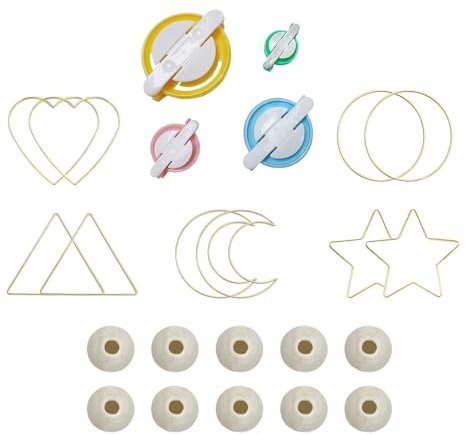 1 juego de aros de metal para atrapar el sueño de proyectos de decoración de pared para crear una variedad de formas