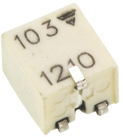 Vishay TSM4 11-Gang SMD Trimmer-Potentiometer, Seitliche Einstellung, 10kΩ, ±10%, 0.25W, J-Schraubkloben, L. 4.8mm