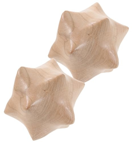 Ipetboom 1paio Palline Massaggianti Legno Per Esercizi Manuali Palline Per Massaggio Per Rilassare Muscoli e Articolazioni Come Per Anziani e Famiglia