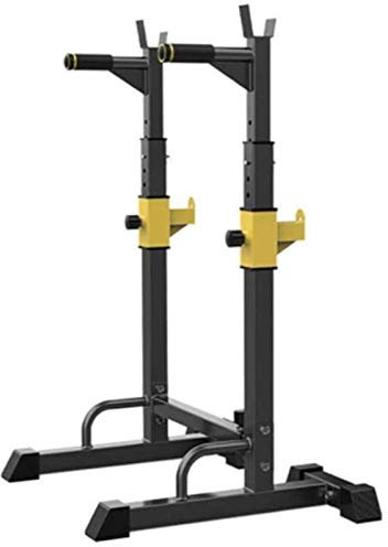 GIGBIRD Multifunktionales, verstellbares Power Rack, Kniebeugenständer, Klimmzugstange, Kniebeugenständer, Ständer für Kniebeugen, Langhantel-Freihanddrückbank, Krafttraining im Heim-Fitnessstudio