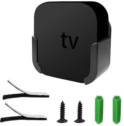Support Mural A.pple Apple TV Box Wall Mount Holder, Support de Fixation Murale pour Tous les Modèles d'Apple TV