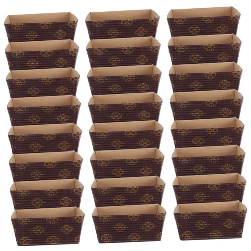 Cabilock Bandeja De Pan Corrugada 50 Moldes Desechables Anti-grasa Ideal Para Hornear Decorativo y Práctico