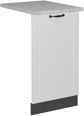 Vicco Pannello frontale della lavastoviglie R-Line, Bianco casa di campagna, 45 cm, PL Marmo