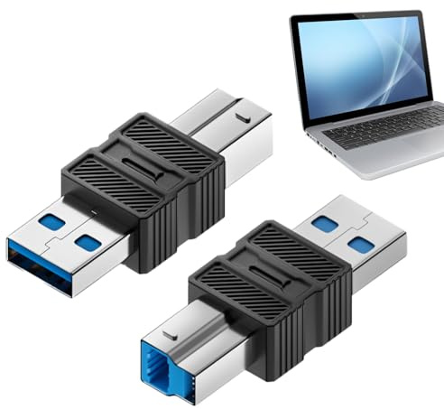 NevPuose Adattatore Per Hard Disk | Adattatore di Estensione Dati USB a B 3.0 - Cavo Trasferimento Dati Ad Alta Velocità Plug and Play per Computer Portatile Tablet Stazione Docking Host