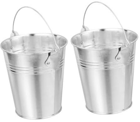 HEMOTON 2 Pezzi Secchio da Barbecue Contenitore per Pratico Secchio per Esterno per Picnic e Grigliate