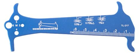 Gissroys Bicycle Chain Complaints Indicators Tester Bicycles Repair Tool Measurement Ruler Cycling Measuring Detector Read Bike Chain Repair Tool