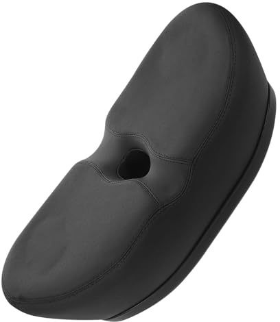 Angoily Nasloser Fahrradsattel Hohlsattel mit Gelpolster 22x33x9cm Schwarz Komfortabler Leichter Ersatzsitz für Mountainbike City und E Bike Unisex Ergonomisch und Stoßdämpfend
