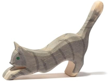 OSTHEIMER 11402 Katze springend aus Holz Höhe 7cm Familie & Bauernhof