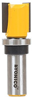 Yonico 14131 pattern Trim template router bit with 1/5,1 cm Shank, 1,9 x 1,9 cm