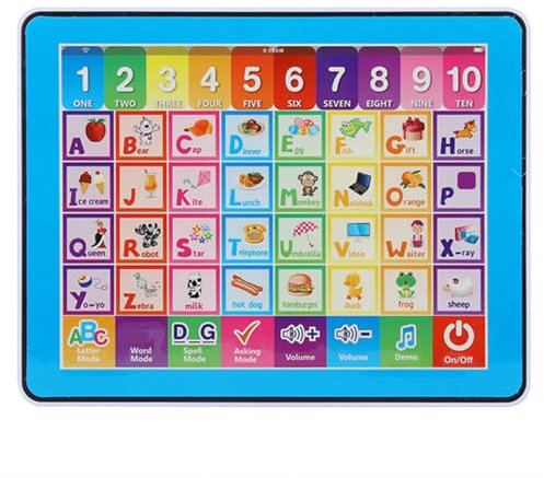 Kinder Lernspaß Tablet Baby Smart Toucher Play Tablet Kind Musik ABC lernen Spielzeug für Buchstaben Worte Rechtschreibung Nummer