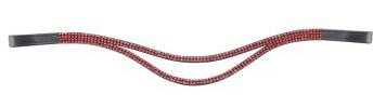 HKM 102104-10-Full Stirnband mit Welle, schwarz