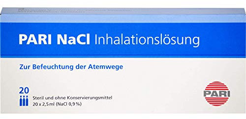 PARI NaCl Inhalationslösung zur Befeuchtung der Atemwege, 50 ml Lösung