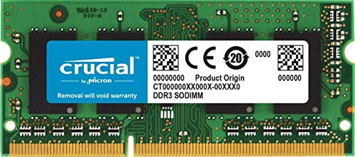 Crucial RAM CT51264BF160B 4GB DDR3 1600 MHz CL11 Laptop Memory , Green