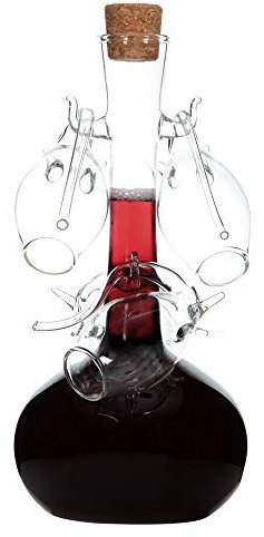 Port Decanter & 4 Glass Sipper Set