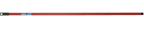 La Briantina Professioneller Besenstiel aus kunststoffbeschichtetem Metall, rot mit gestreiftem Finish, Länge 130 cm