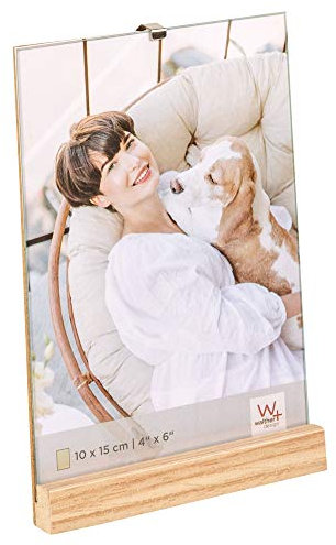 walther design Cadre Photo Naturel 10 x 15 cm Cadre de Portrait en Bois, Portrait Simplicity YQ015P