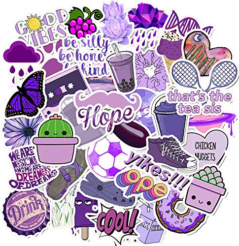 Homo Trends 50Pcs Cute Stickers, Laptop Aesthetic Stickers | Trendy Stickers Vinyl Waterproof Kawaii Stickers for Girls, Teens, Notebook, Water Bottles, Skateboard, Luggage