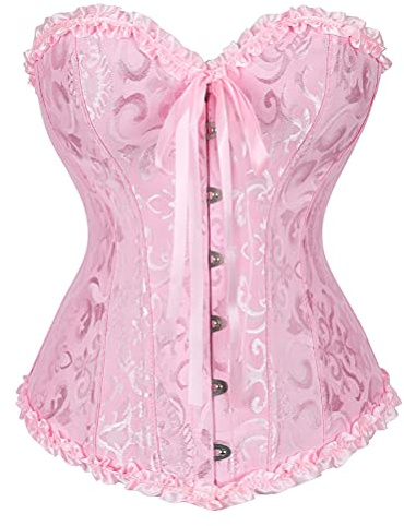 Grebrafan Corset época Victoriana Mujer Corsé Nupcial Gotico