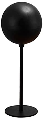 POHOVE Soporte de metal para casco de encimera, estante de exhibición de almacenamiento de casco de rotación de 180 grados, para casco ecuestre, casco de motocicleta, gorras