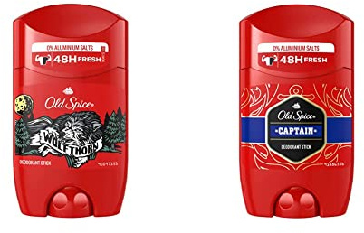 Old Spice Wolfthorn & Captain Deodorant Stick | 50ml | Aluminiumfrei | Männer Deo mit Langanhaltendem Duft, Frischer Duft