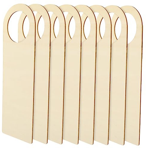 TOYANDONA 8stücke Holzhänger Für Türen Diy-türschilder Leere Holzplatten Für Basteln Türanhänger Zum Aufhängen Türdekoration Für Bars Cafés Und Wohnungen