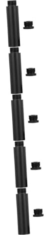 Toyvian 5pcs Aluminum Alloy Arm Stand Extension Rod for Mic Stand Boom Arm Extension Tube Use for Desk Setup