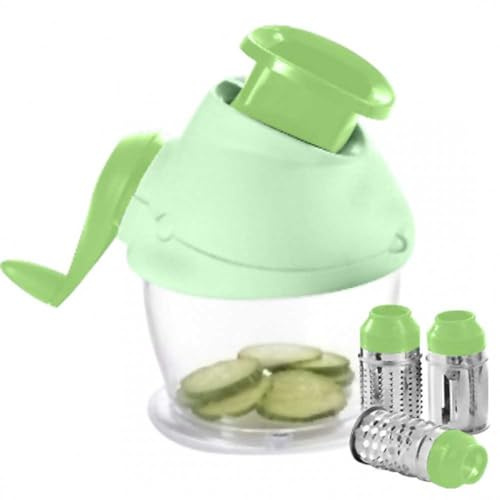 Rallador manual manivela y prensa para queso 3 rodillos acero inoxidable HM-6370