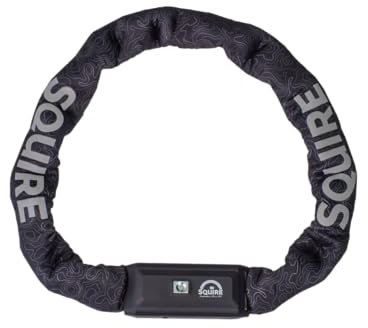 Squire Locks Chainlok™ 10 Wearable Chain Bike Lock – High-Security – Lock Length 850mm – 10mm Hardened Alloy Steel Chain Links – Includes 2 Keys & Extender Strap – Sold Secure Bicycle Diamond Approved