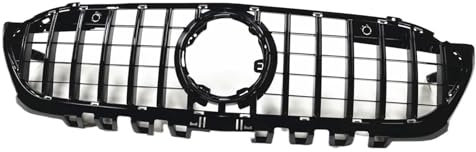ABS Frontal Riñón Radiador Para merc&edes Para Benz Clase A W177 A180 A200 A250 A45 AMG 2019-2022 Parrilla delantera (Color : Black)