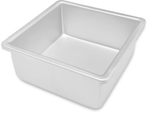 kefyixc Square cake pan - 6x3 Inch Aluminum Cake Tin for Weddings, Parties, and Family Occasions Make cake pans for 1-2 servings, Square small cake pan