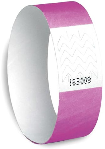 Eintrittsbänder, nummeriert, original Tyvek 19 mm - Festivalbänder, Eventbänder, Kontrollbänder, Securebänder, Partybänder, Einlassbänder, (neonpink, 700)