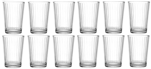 JORISELECTION LOT DE 12 VERRES À EAU 215 CC STRIPE