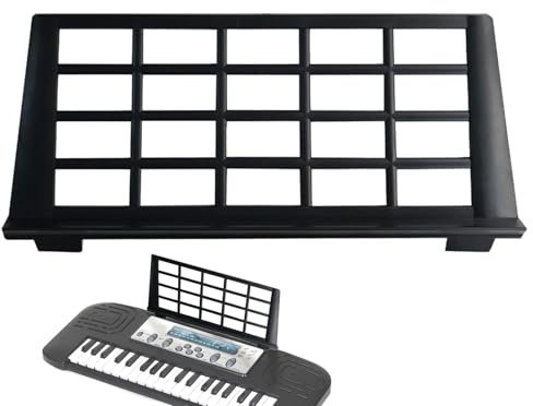 Notenbuchständer Für Keyboard, Desktop Notenhalter, Zubehör Für Noteninstrumente, Faltbarer Notenhalter Für Klaviertastatur Anfänger und Professionelle Interpreten - 45,5x20,5 cm