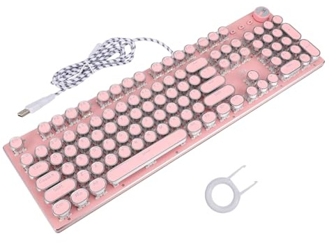 Artibetter Tastiera Meccanica Retro Punk Per Laptop Ergonomica e Leggera Design Compatto Per Gioco e Ufficio Facile Da Installare e Trasportare