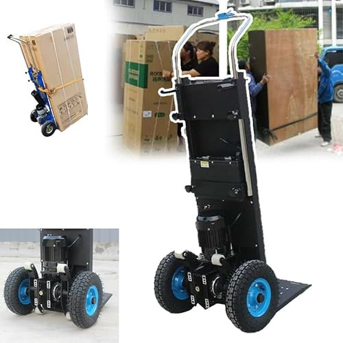 PLABNK Carro Manual Eléctrico: Subir/Bajar Escaleras, Carretilla para Subir Escaleras, Carga: 400 Kg, Carro Retráctil/115 Cm-165 Cm, ​​Ahorro De Mano Obra/Desmontable, para Refrigerador,A