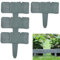 Bordures de Jardin, Bordure de pelouse en Plastique, Bordure de Jardin, Palissade Fleurs Clôture de Jardin Décorative, Plastique Bordure de Massif, pour Pelouse, Parterre de Fleurs, 4 Pièces