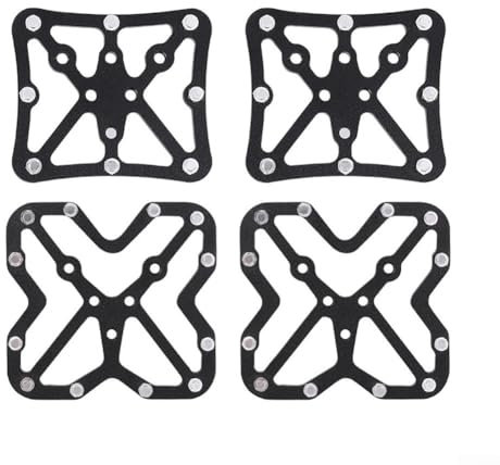 Pedaladapter-Set aus Aluminiumlegierung, für Radsportbegeisterte, geeignet für SPD und KEO Cleats mit Anti-Rutsch-Funktionen (klein)