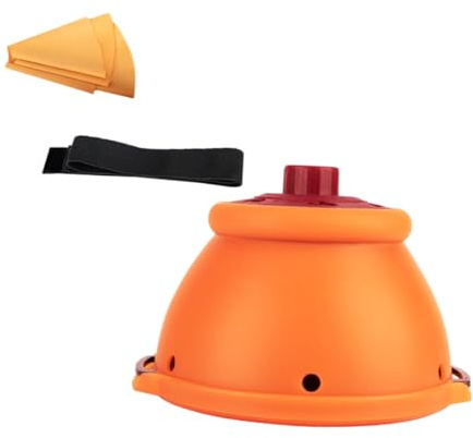 Moxibustionsbox Therapieinstrument mit Tragegurt aus Edelstahl und Silikon | Schlaf und Arbeit, Orange, Wärmt Meridiane, Fördert Zirkulation, Unterstützt den Zustand