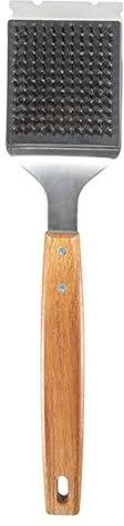 KIXZSAZ Wooden Handle Barbecue Brush Stainless Steel Cleaning Brush For Grills Stainless Steel Barbecue Cleaning Brush Electric