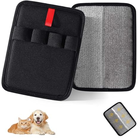 LXAIZHM Pet Hair Remover Glove, 2 Pieces Dog Cat Hair Removal Glove, Pet Fur Remover Mitt Reusable for Sofa, Carpet, Bed Sheet, Clothes, Car Seat