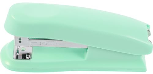 Beavorty Grapadora de Escritorio Portátil Color Menta, Grapadora Manual Multifunción para Oficina y Aula, Herramienta Resistente y Compacta para Uso Escolar y Profesional