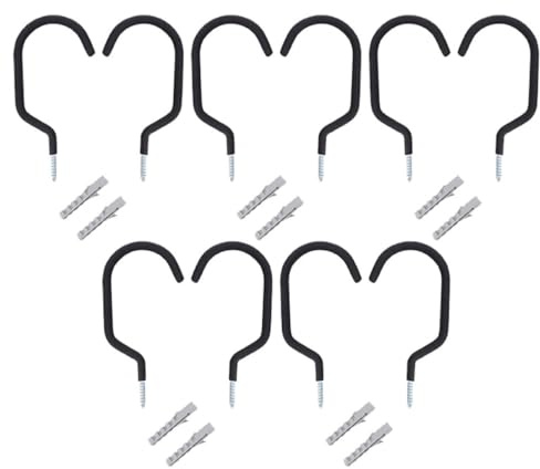 Beaupretty 10pcs Metal Wall Mount Bicycle Hooks Bike Rack Hangers for Garage Storage Pedal Wall Hanger Suitable for Indoor Bike Organization