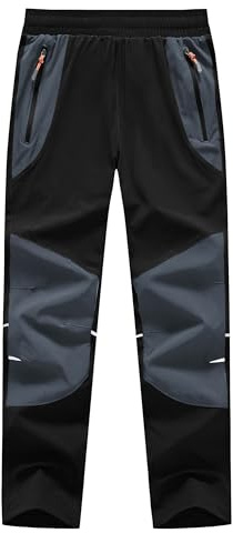 Buyboxs Wanderhose Kinder Sommer Wasserdicht Outdoorhose Jungen Arbeitshose Mädchen Trekkinghose mit Gummibund
