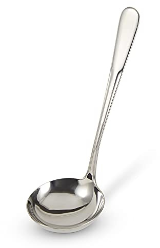 RSVP International Endurance Flatware Collection Stainless Steel, Dishwasher Safe, Gravy Ladle