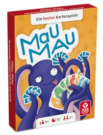 ASS Altenburger 22509587 - Mau Mau, Kartenspiel blau