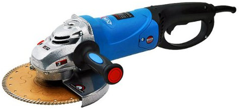 DUNKER Smerigliatrice angolare 2200 W disco 230 mm bloccaggio mola 6 kg