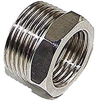 Edelstahl Gewinde Fitting Außengewinde 3/4 AG. Innengewinde 1/2 IG (Gewinde04)