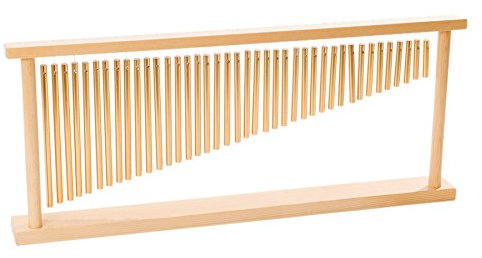 Betzold Musik - Stativ aus Holz mit 40 Bar Chimes + Schlägel - Klangstäbe Musik