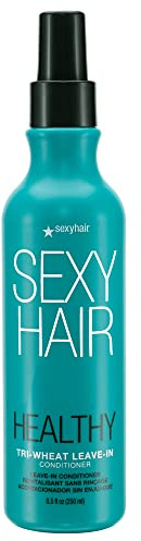 SexyHair Healthy Tri-Wheat Leave-In Conditioner, 8.5 Oz | Up to 90% Better Detangling | Reduces Breakage | Moisture, Smoothness, and Shine