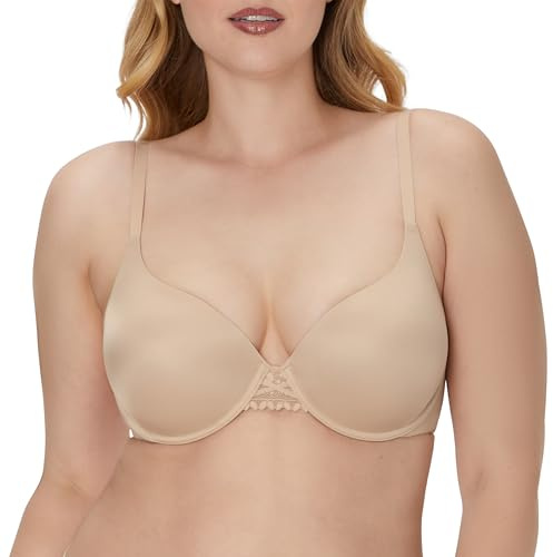 Maidenform DreamWire Underwire Bra, No-Poke Push-Up Bra, Moderate Coverage, Convertible T-Shirt Bra